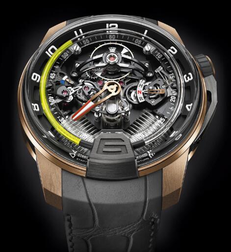 HYT 248-DG-00-GF-AB H2 BLACK DLC & PINK GOLD Replica watch